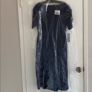 Teri Jon Navy Blue Dress